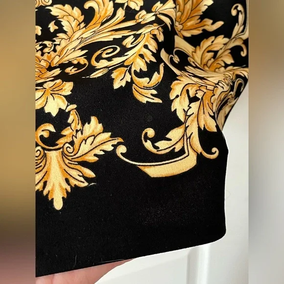 London Times Black & Gold Polyester Dress Women’s Size 14 - Picture 7 of 15